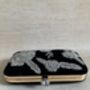 Black Floral Velvet Clutch Bag, thumbnail 10 of 10