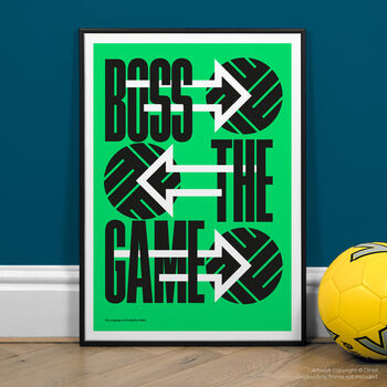 Boss The Game, Football Wall Art Print, 2 of 3