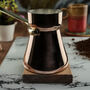 Handcrafted Solid Copper Coffee Pot, Heavy Duty Turkish Coffee Maker, thumbnail 9 of 12