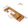 Luxury Toilet Paper Rack Oak Wood, thumbnail 9 of 10