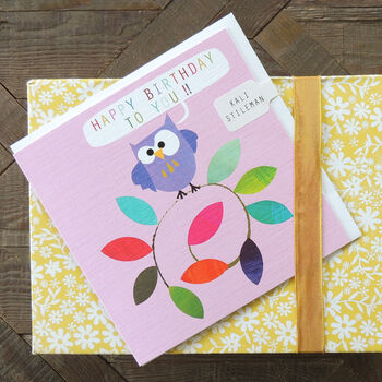 Owl Birthday Greetings Card, 4 of 4