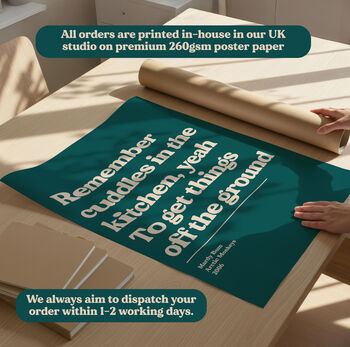 Custom Lyric Print, 3 of 12