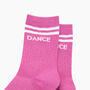 Dance Combed Cotton Glitter Socks In Hot Pink, thumbnail 2 of 4