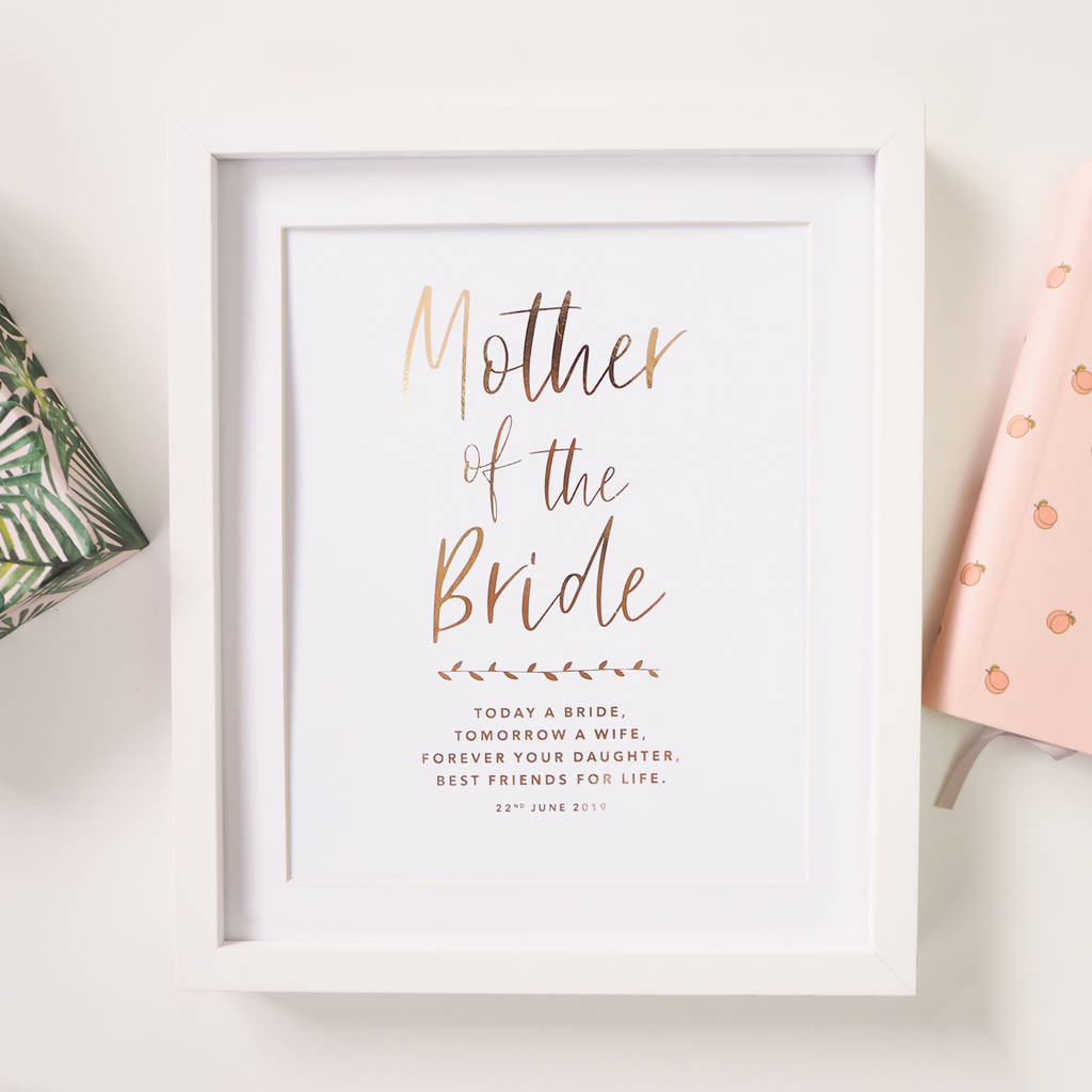 Bride' Wedding Foil Print By Lily Rose 
