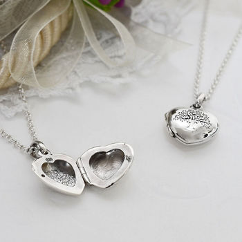 Sterling Silver Tree Heart Locket Necklace, 3 of 9