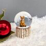 Christmas Little Fox Snow Globe, thumbnail 1 of 2