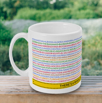 Personalised Travel Mug Countries Of The World, 5 of 7