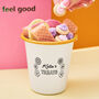 Flower Power Personalised Treat Pot, thumbnail 2 of 2