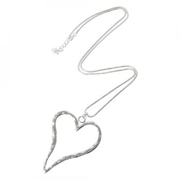 Open Heart Long Necklace, 4 of 6