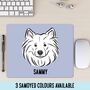 Personalised Samoyed Dog Mouse Mat, thumbnail 1 of 4