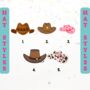 Personalised Cowboy And Cowgirl Photo Cupcake Toppers, thumbnail 2 of 3