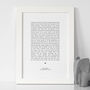 Personalised Letter From Bump To Daddy Print, thumbnail 1 of 7