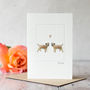 Border Terrier Dogs In Love Card, thumbnail 1 of 4