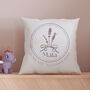 Personalised Lavender Cushion Gift For New Babies And Baptisms, thumbnail 1 of 2