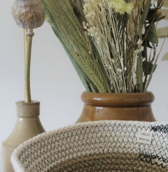 Two Tone Large Rope Bowl, 5 of 5