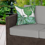 Green Butterflies Water Resistant Outdoor Cushion, thumbnail 1 of 3
