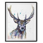 Splatter Hart Deer Fine Art Giclee Print, thumbnail 2 of 3