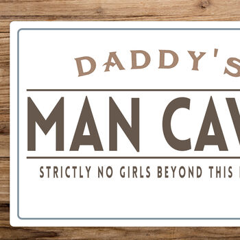 Personalised Man Cave Metal Sign, 2 of 4