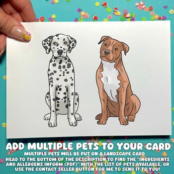 Personalised Mother's Day Dog Portrait Card For Dog Mum, 10 of 12
