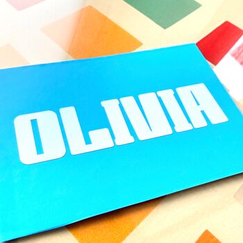 Personalised Name Sticker Waterproof Custom Decal, 7 of 12