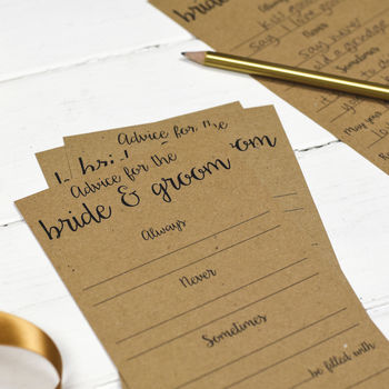 Wedding Advice Cards Pack Of 25, 2 of 5
