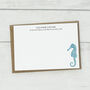 Personalised Seahorse Correspondence Note Cards, thumbnail 3 of 3