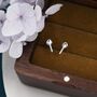 Sterling Silver Extra Tiny Key Stud Earrings, thumbnail 5 of 11