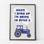 Personalised Tractor Print, thumbnail 2 of 10