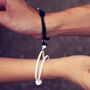 Pair Of Milan Rope Couples Magnet Valentine's Bracelets, thumbnail 1 of 6
