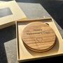 Personalised Solid Oak Wooden Wireless Charger, thumbnail 1 of 11