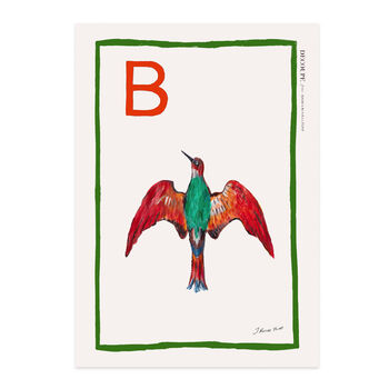 'B' For Bird Alphabet Limited Edition Print, 2 of 4
