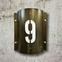 Powder Coated Stainless Steel Wall Light Sconce Surrounds Purus, thumbnail 3 of 4
