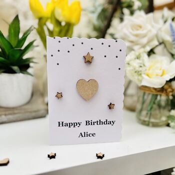 Personalised Birthday Card Heart For Her Special Birthday, 6 of 6