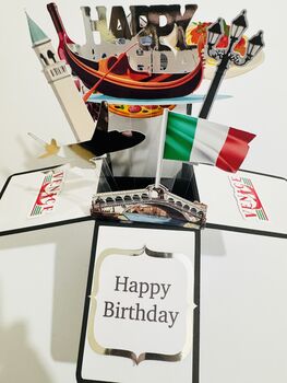 Personalisable Venice Themed 3D Greeting/Gift Card, 7 of 12
