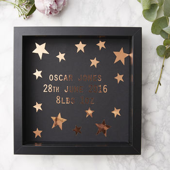Personalised New Baby Framed Print, 5 of 7