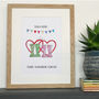 Personalised Welly Boot Couple Print, thumbnail 1 of 2