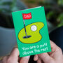 'Putt Above The Rest' Golf Father's Day Card, thumbnail 2 of 4