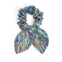 100% Silk Bow Scrunchie Vibrant Abstract, thumbnail 1 of 4