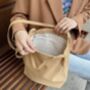 Linen Pastel Tote Bag, School Bag, thumbnail 9 of 11