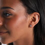 'You Did It' Silver Gold Heart Stud Earrings, thumbnail 6 of 7