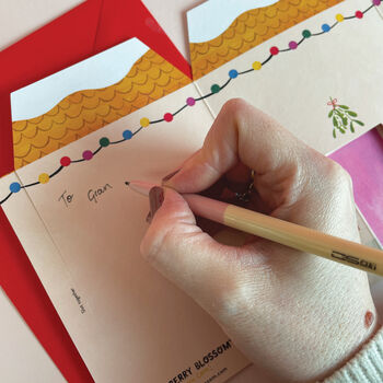 ' 3D Fold Out Christmas House' Christmas Card, 4 of 5