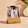 Personalised Brass And Wood Desk Photo Block, thumbnail 2 of 7