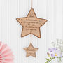 Family Star Wall Hanging With Up To Nine Names, thumbnail 3 of 3