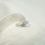 Handmade Dainty Blue Opal Ring, thumbnail 1 of 5