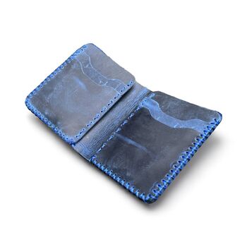 Personalised Handcrafted Leather Wallet Gift For Him, 10 of 12