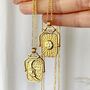 Bronze Celestial Spinner On Gold Vermeil Necklace, thumbnail 2 of 10