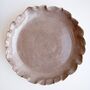 Handmade Grey Stoneware Pottery Curvy Serving Plates, thumbnail 5 of 7