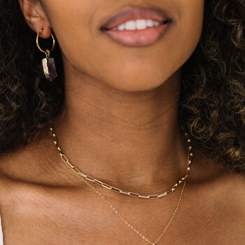 Gold Filled Paperclip Chain Necklace, 4 of 4