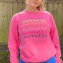 Happiness Printed Sweatshirt, thumbnail 1 of 2