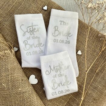 Mother Of Bride Wedding Socks, 2 of 4